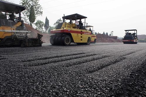 深圳观澜元三村路面改造